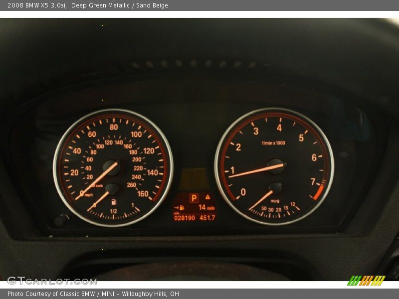 Deep Green Metallic / Sand Beige 2008 BMW X5 3.0si