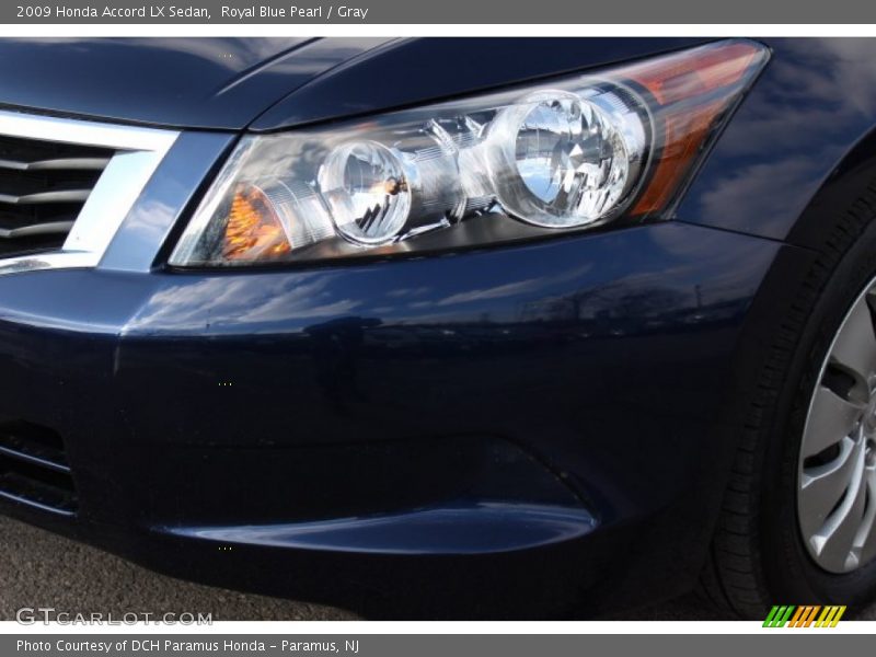 Royal Blue Pearl / Gray 2009 Honda Accord LX Sedan