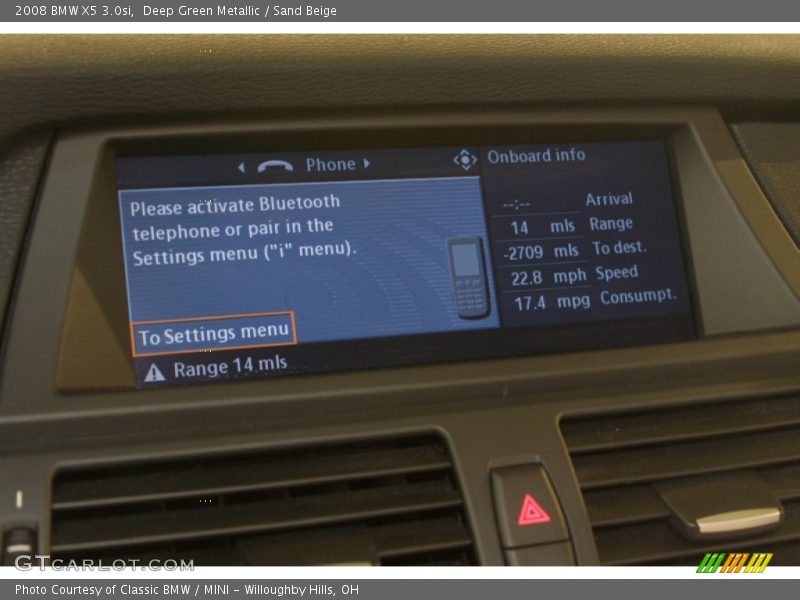 Deep Green Metallic / Sand Beige 2008 BMW X5 3.0si