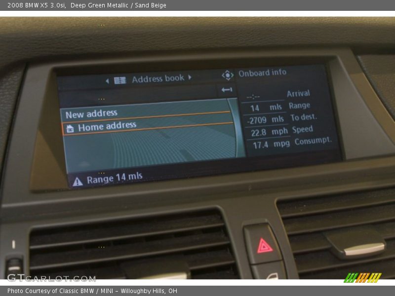 Deep Green Metallic / Sand Beige 2008 BMW X5 3.0si