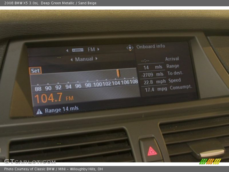 Deep Green Metallic / Sand Beige 2008 BMW X5 3.0si