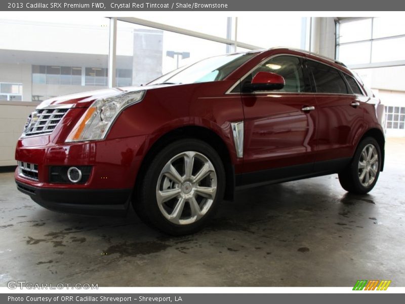 Crystal Red Tintcoat / Shale/Brownstone 2013 Cadillac SRX Premium FWD