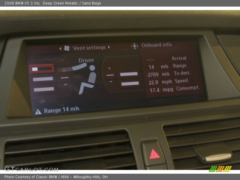 Deep Green Metallic / Sand Beige 2008 BMW X5 3.0si