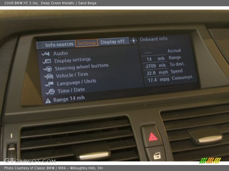 Deep Green Metallic / Sand Beige 2008 BMW X5 3.0si