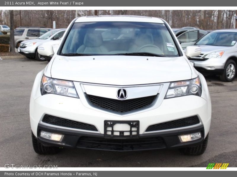Aspen White Pearl / Taupe 2011 Acura MDX