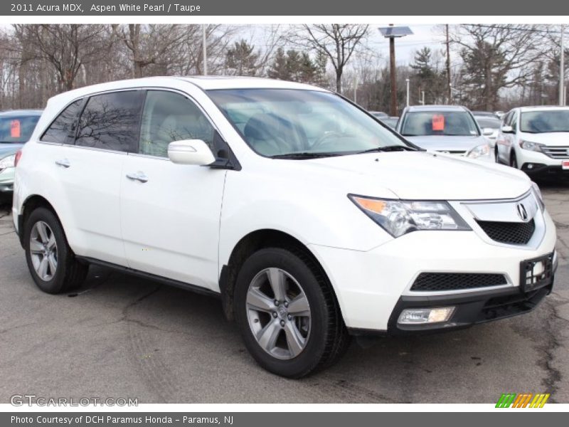 Aspen White Pearl / Taupe 2011 Acura MDX