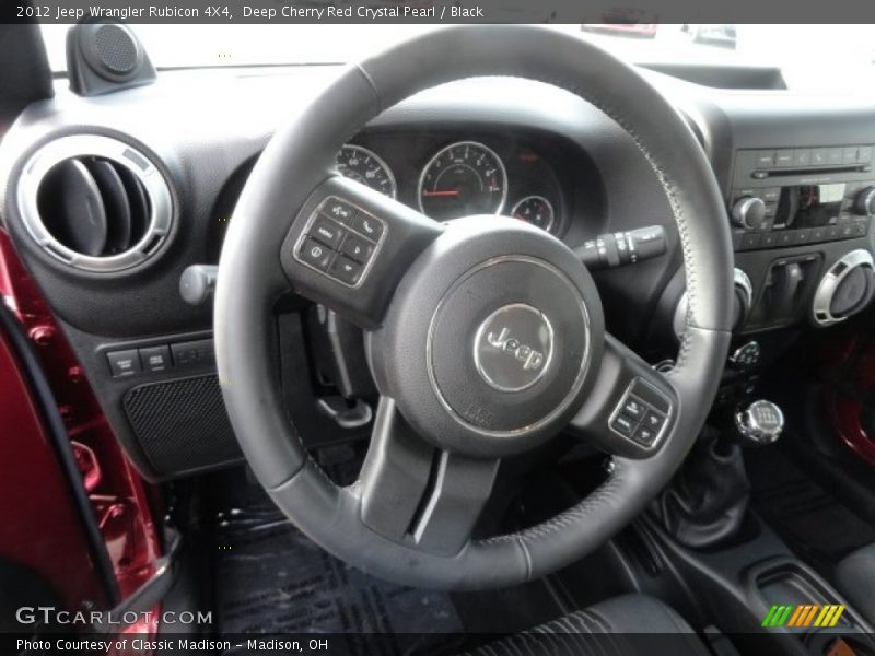 Deep Cherry Red Crystal Pearl / Black 2012 Jeep Wrangler Rubicon 4X4