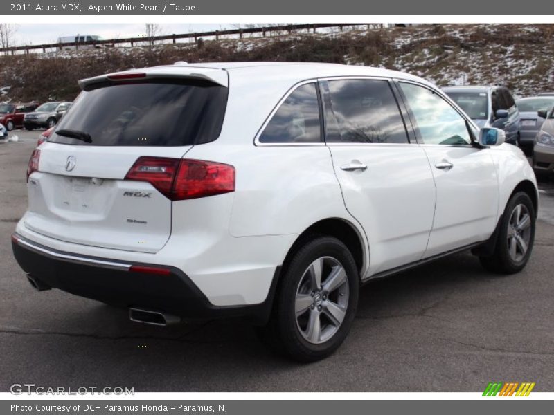 Aspen White Pearl / Taupe 2011 Acura MDX