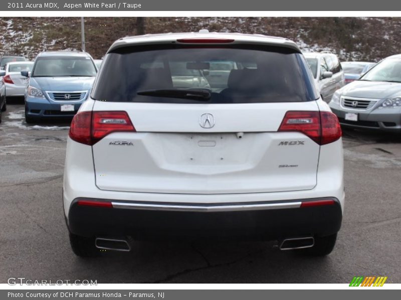 Aspen White Pearl / Taupe 2011 Acura MDX