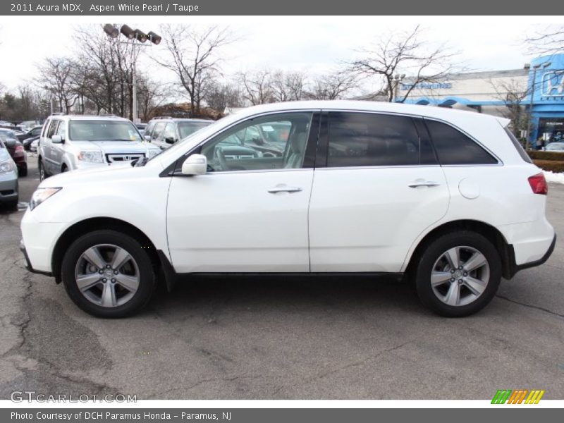 Aspen White Pearl / Taupe 2011 Acura MDX