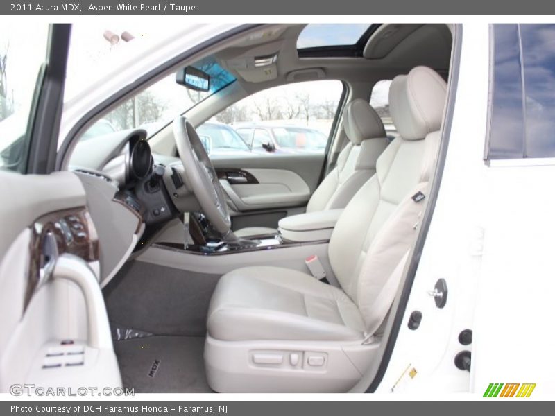 Aspen White Pearl / Taupe 2011 Acura MDX
