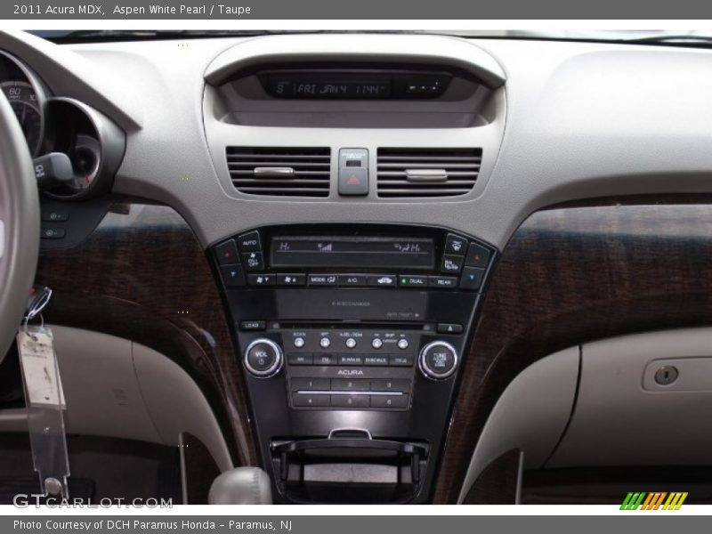 Aspen White Pearl / Taupe 2011 Acura MDX