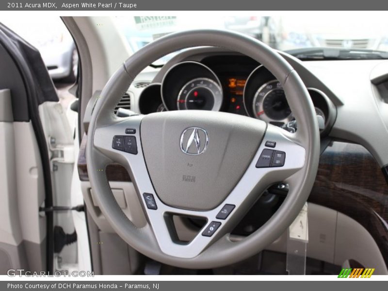 Aspen White Pearl / Taupe 2011 Acura MDX