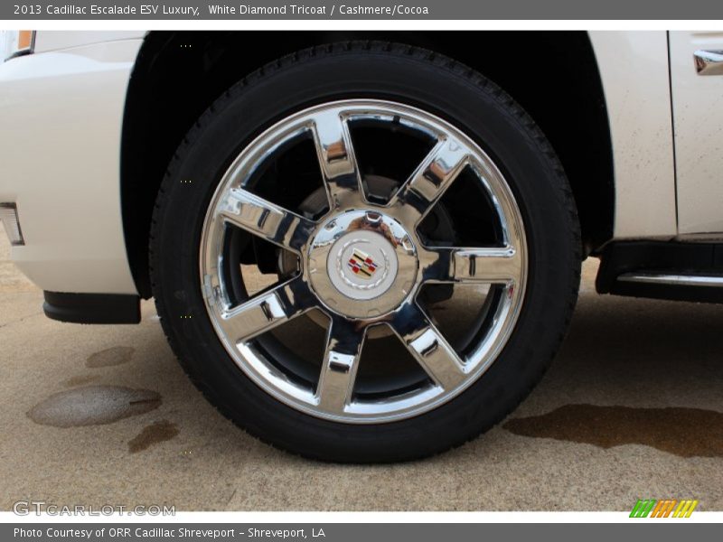 White Diamond Tricoat / Cashmere/Cocoa 2013 Cadillac Escalade ESV Luxury