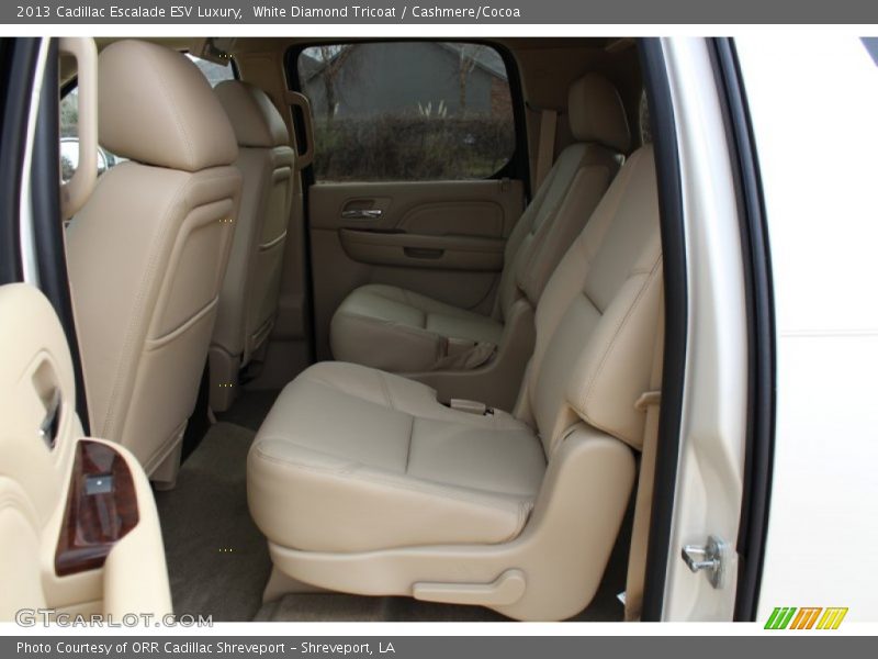 White Diamond Tricoat / Cashmere/Cocoa 2013 Cadillac Escalade ESV Luxury