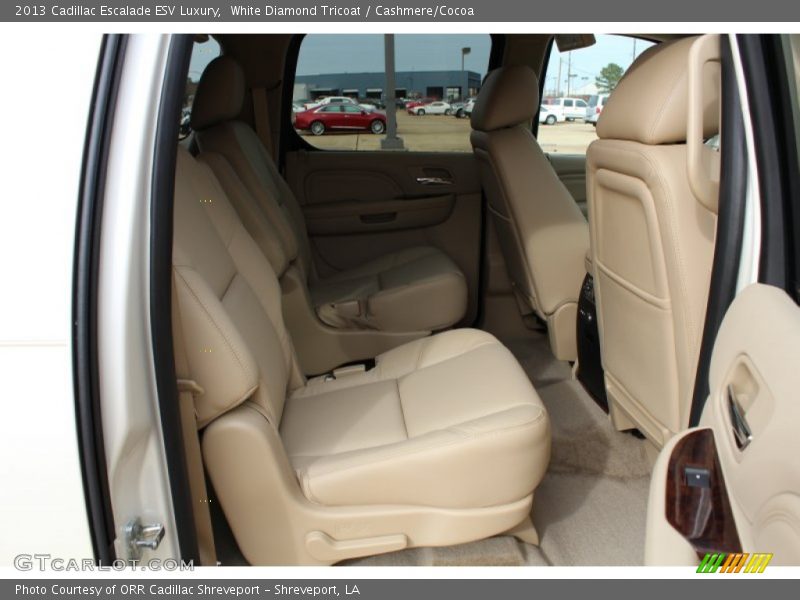 White Diamond Tricoat / Cashmere/Cocoa 2013 Cadillac Escalade ESV Luxury