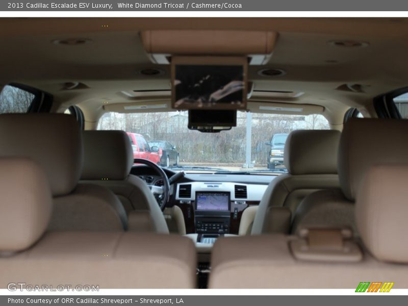 White Diamond Tricoat / Cashmere/Cocoa 2013 Cadillac Escalade ESV Luxury