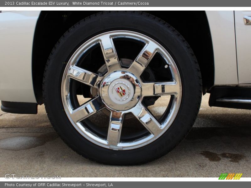 White Diamond Tricoat / Cashmere/Cocoa 2013 Cadillac Escalade ESV Luxury