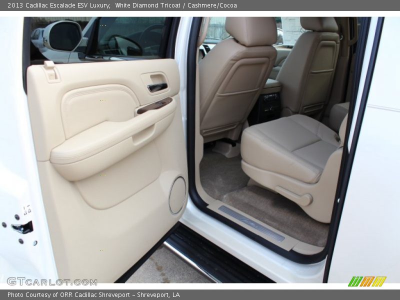 White Diamond Tricoat / Cashmere/Cocoa 2013 Cadillac Escalade ESV Luxury
