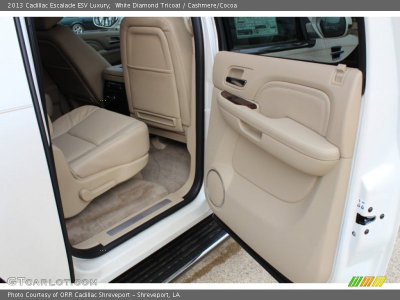 White Diamond Tricoat / Cashmere/Cocoa 2013 Cadillac Escalade ESV Luxury