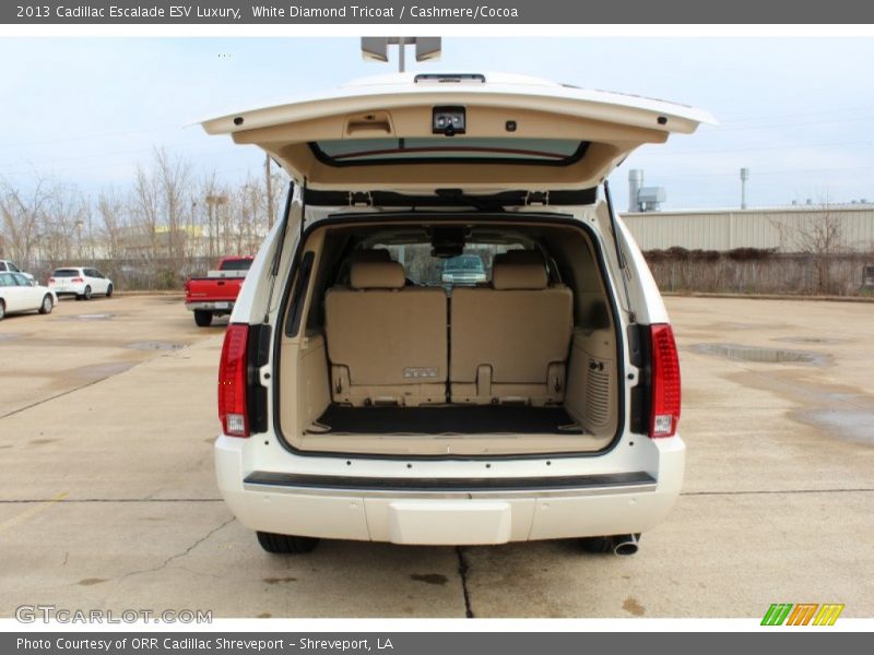 White Diamond Tricoat / Cashmere/Cocoa 2013 Cadillac Escalade ESV Luxury