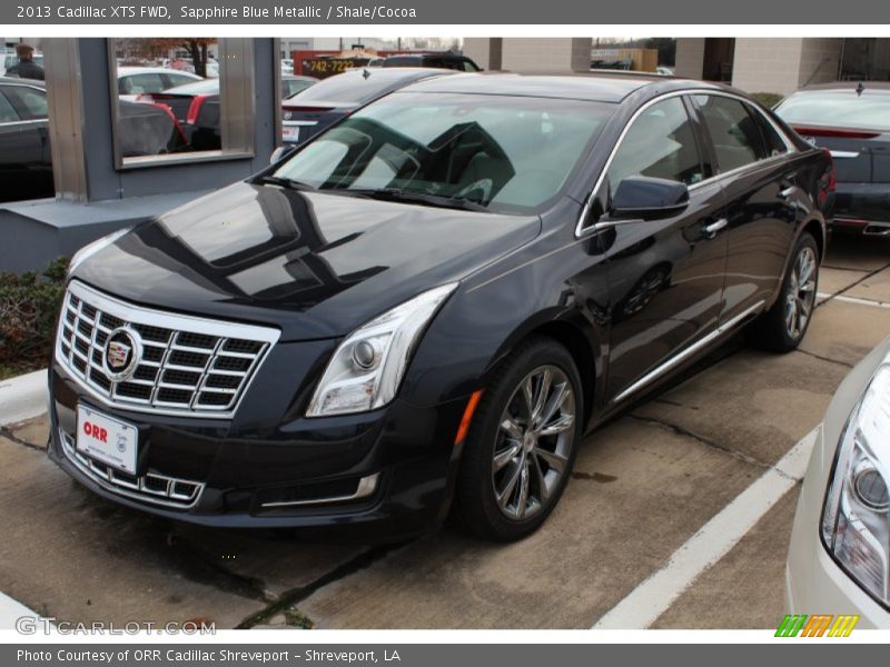 Sapphire Blue Metallic / Shale/Cocoa 2013 Cadillac XTS FWD
