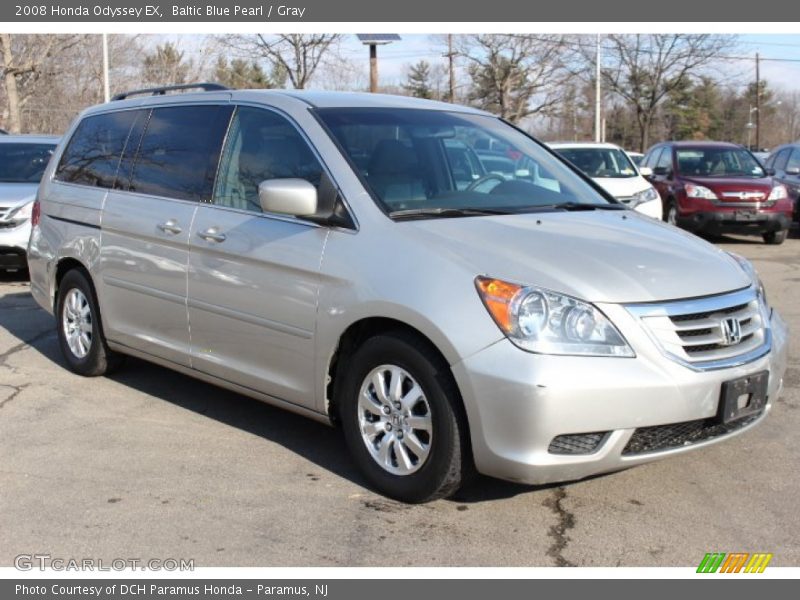 Baltic Blue Pearl / Gray 2008 Honda Odyssey EX