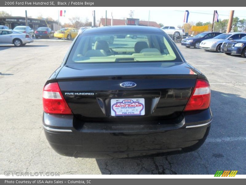 Black / Pebble Beige 2006 Ford Five Hundred SE