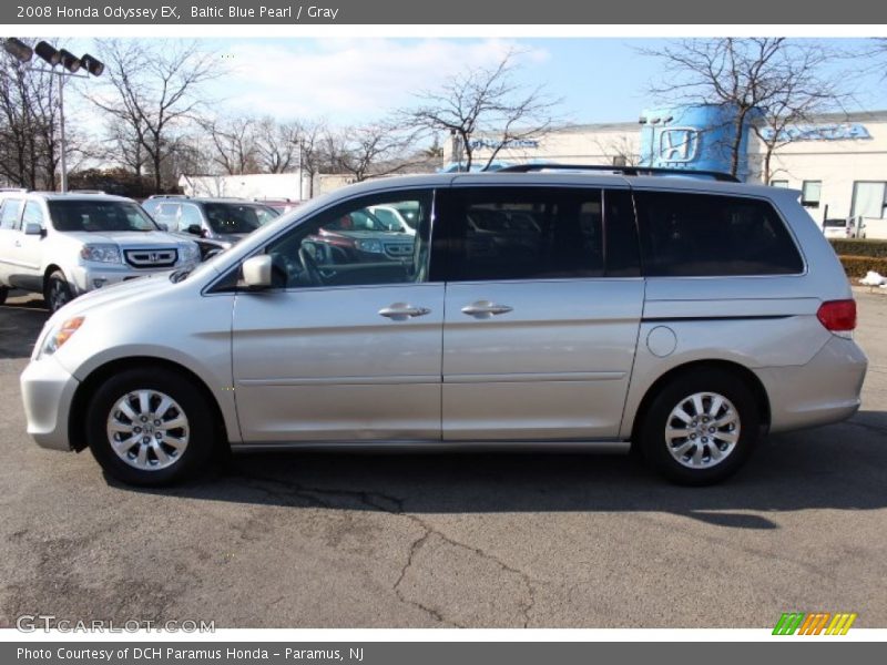 Baltic Blue Pearl / Gray 2008 Honda Odyssey EX