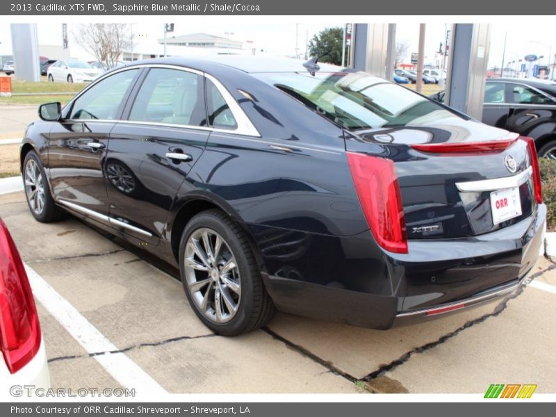 Sapphire Blue Metallic / Shale/Cocoa 2013 Cadillac XTS FWD