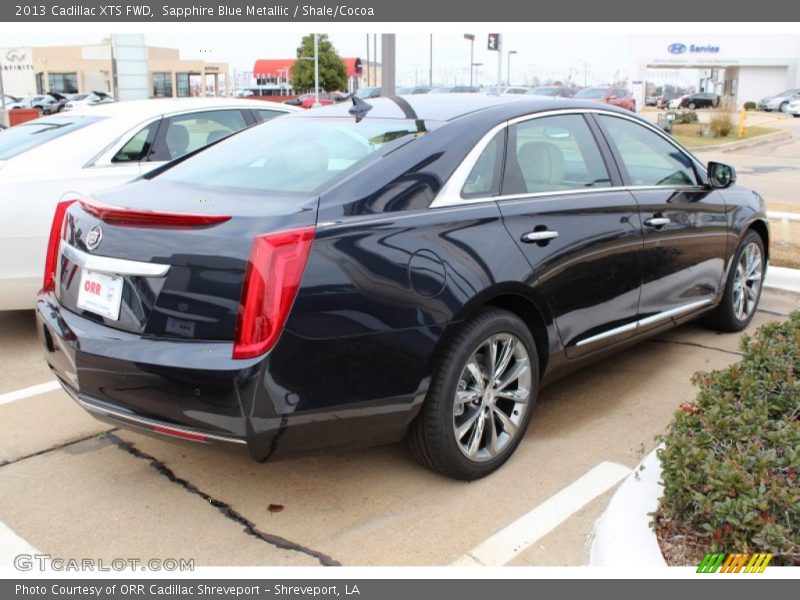 Sapphire Blue Metallic / Shale/Cocoa 2013 Cadillac XTS FWD