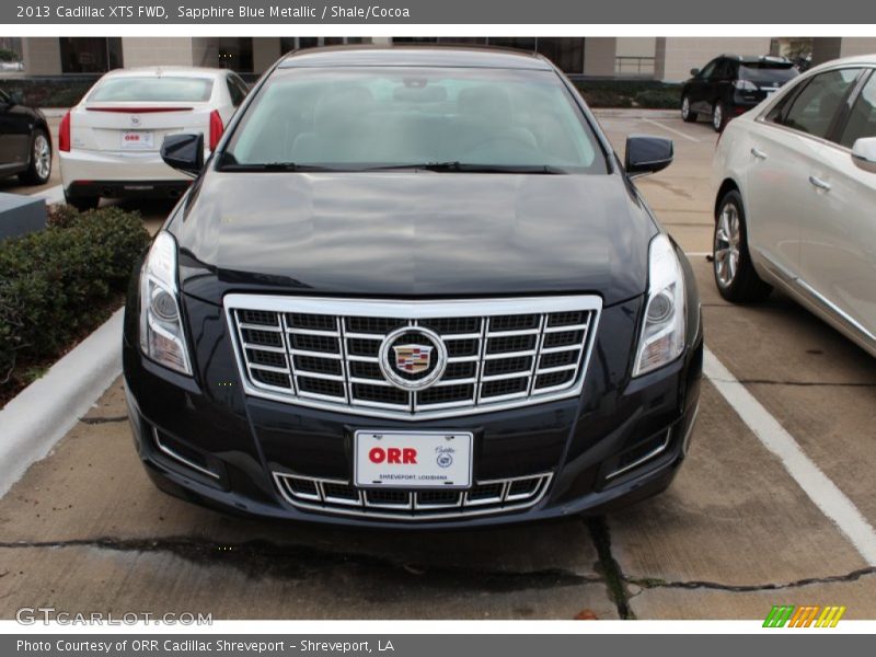 Sapphire Blue Metallic / Shale/Cocoa 2013 Cadillac XTS FWD
