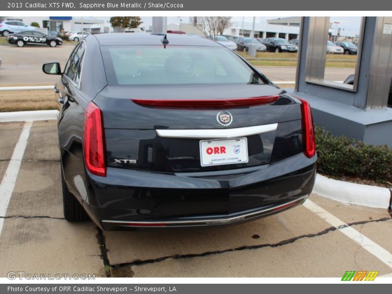 Sapphire Blue Metallic / Shale/Cocoa 2013 Cadillac XTS FWD