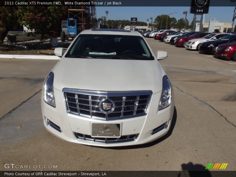 White Diamond Tricoat / Jet Black 2013 Cadillac XTS Premium FWD