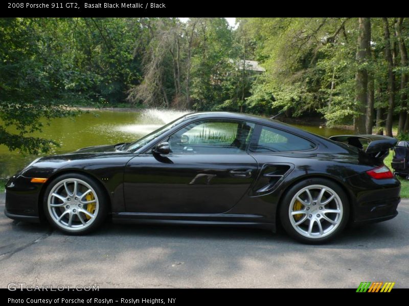 Basalt Black Metallic / Black 2008 Porsche 911 GT2