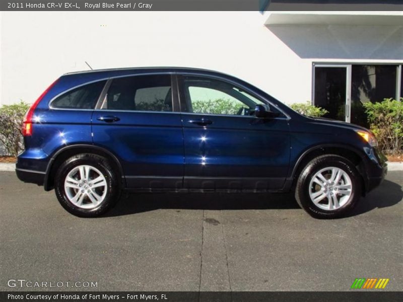 Royal Blue Pearl / Gray 2011 Honda CR-V EX-L