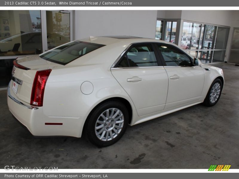 White Diamond Tricoat / Cashmere/Cocoa 2013 Cadillac CTS 3.0 Sedan