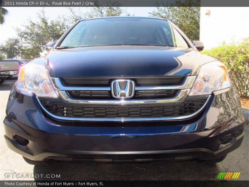 Royal Blue Pearl / Gray 2011 Honda CR-V EX-L