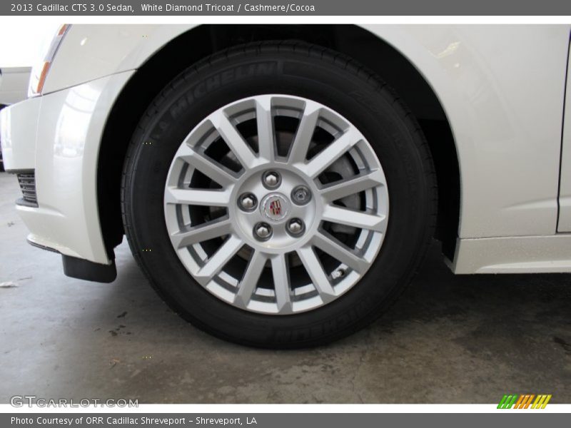 White Diamond Tricoat / Cashmere/Cocoa 2013 Cadillac CTS 3.0 Sedan