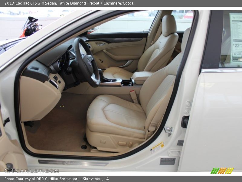 White Diamond Tricoat / Cashmere/Cocoa 2013 Cadillac CTS 3.0 Sedan