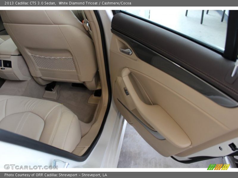 White Diamond Tricoat / Cashmere/Cocoa 2013 Cadillac CTS 3.0 Sedan