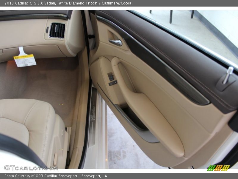 White Diamond Tricoat / Cashmere/Cocoa 2013 Cadillac CTS 3.0 Sedan