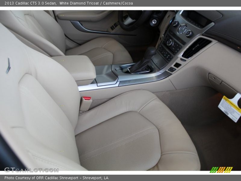 White Diamond Tricoat / Cashmere/Cocoa 2013 Cadillac CTS 3.0 Sedan