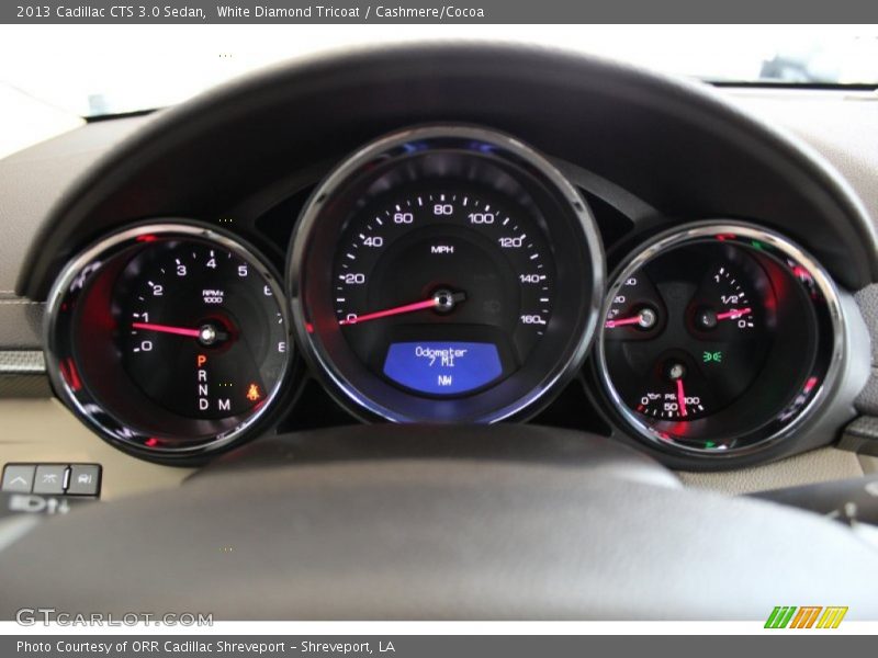 White Diamond Tricoat / Cashmere/Cocoa 2013 Cadillac CTS 3.0 Sedan