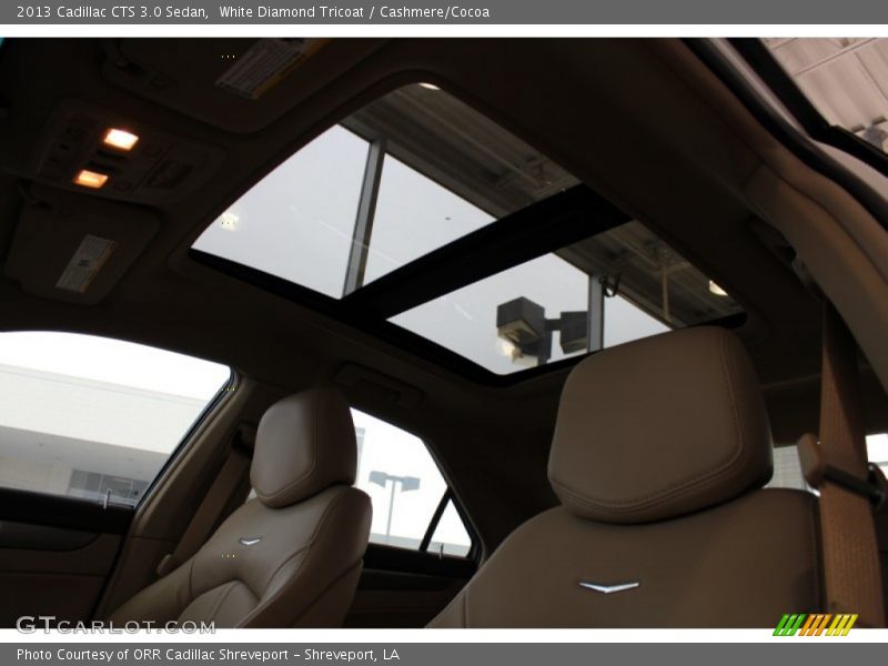 White Diamond Tricoat / Cashmere/Cocoa 2013 Cadillac CTS 3.0 Sedan