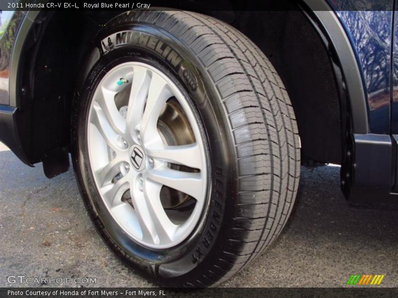 Royal Blue Pearl / Gray 2011 Honda CR-V EX-L