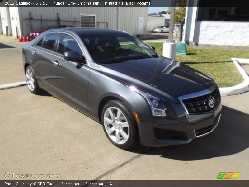 Thunder Gray ChromaFlair / Jet Black/Jet Black Accents 2013 Cadillac ATS 2.5L