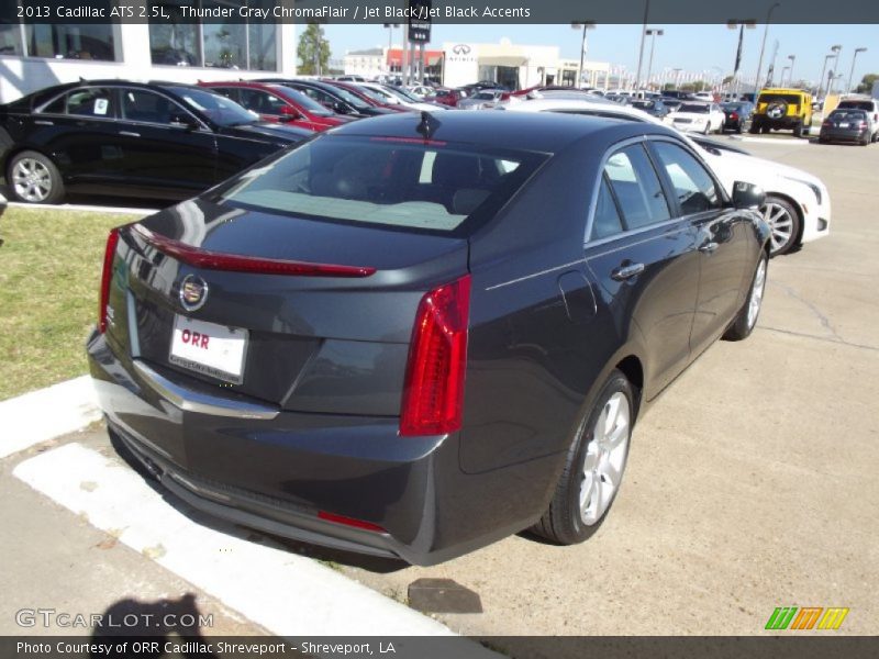 Thunder Gray ChromaFlair / Jet Black/Jet Black Accents 2013 Cadillac ATS 2.5L
