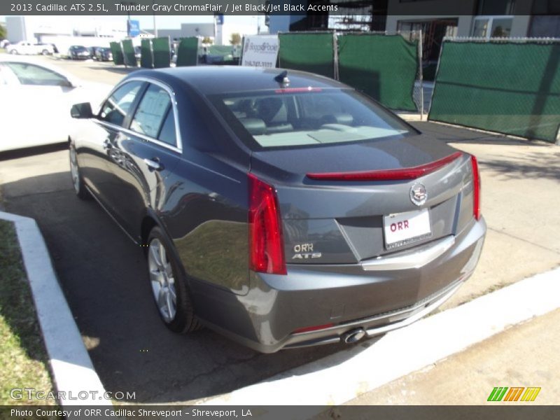 Thunder Gray ChromaFlair / Jet Black/Jet Black Accents 2013 Cadillac ATS 2.5L