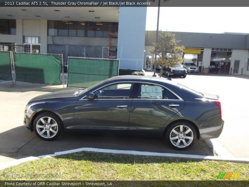 Thunder Gray ChromaFlair / Jet Black/Jet Black Accents 2013 Cadillac ATS 2.5L